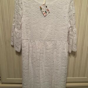 MTS White Lace Dress